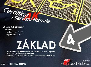 AUDIKLUB Certifikát