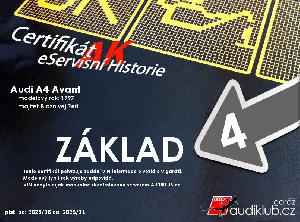 AUDIKLUB Certifikát