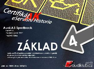 AUDIKLUB Certifikát