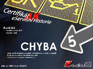 AUDIKLUB Certifikát