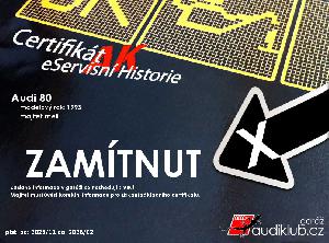 AUDIKLUB Certifikát