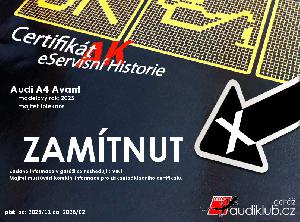 AUDIKLUB Certifikát